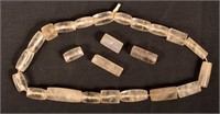 24 Prehistoric, Tairona Culture Rock Crystal Beads