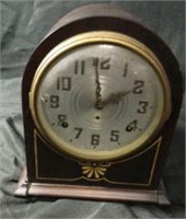 Plymouth Wood & Brass Mantle Clock