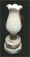 Elegant Miniature Oil Lamp w/ Copper Reflector
