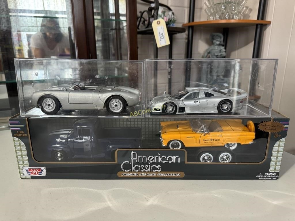 Porsche 550 Spyder, Mercedes Benz CLK GTR, Ford