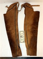 Childs Leather Western Chaps w Full Zipper