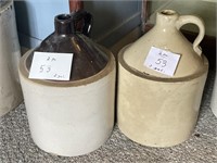 2 vintage 2 gallon jugs