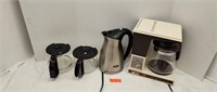Vintage general electric coffee pot, kettle and 2