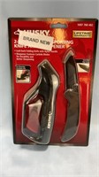 Husky 2-Piece Folding Sporting Knife and Sharpener