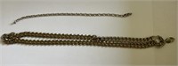 Lot - (2) Silver Chains