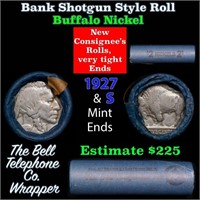 Buffalo Nickel Shotgun Roll in Old Bank Style 'Bel