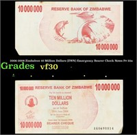 2006-2008 Zimbabwe 10 Million Dollars (ZWN) Emerge