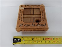Vintage Takitapart Wooden Puzzle