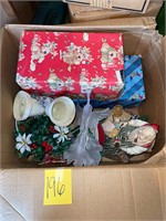 Christmas decorations box lot