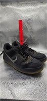 nike black and silver air force ones