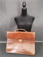 The Bridge Brown Leather Briefcase