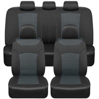 BDK carXS Turismo Car Seat Covers Full Set, Gray T