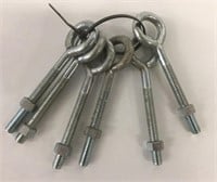 6 Stainless 5" Eye Bolts w/Nut