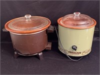 (2) Crock pots