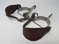Pair of Half Dollar-Tipped Boot Spurs-