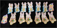 Mini Easter Bunny Stocking Ornaments (14 total)