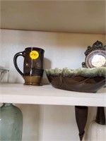 HULL PLANTER AND POTTERY MUG