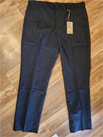 NWT Men's Dark Navy XL Flat Front Slacks