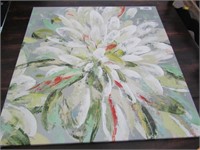 FLOWER PAINTING 27.5"X27.5