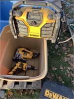 Dewalt power tools and stereo