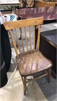 Antique plank bottom chair