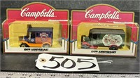 2 Campbell's Soup Delivery Trucks