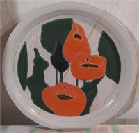 (R) 1970's Studio Pottery, Porcelain Platter