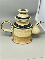1970's Danish art pottery teapot - E& K Heerwagen