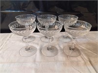 Set of 6 Fostoria Glasses
