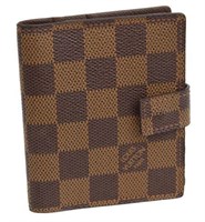 LOUIS VUITTON DAMIER EBENE MINI AGENDA COVER