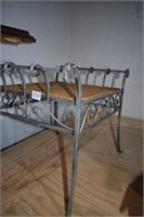 Cast Iron Rush Bottom Bench