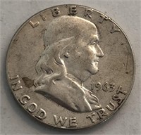 1963-P Franklin Half Dollar