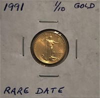 1991 Tenth-Ounce American Gold Eagle