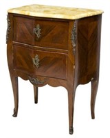 LOUIS XV STYLE ROSEWOOD BEDSIDE CABINET