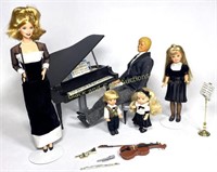 VTG 1990’s Barbie Musical Study Room & Dolls