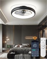 Ceiling Fans with Lights and Remote, 21" Modern Ul