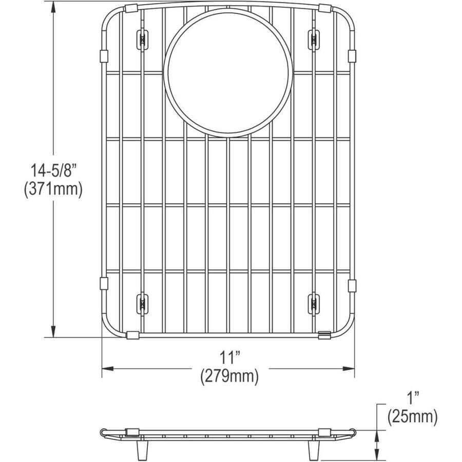 Elkay 14.625x11 Stainless Steel Sink Grid