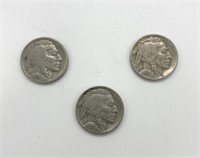 1928-30 Antique Buffalo Nickel Coins
