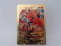 Pokemon Card Rare Gold Zapdos V