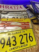 Large Assortment Of 60-70's License Plates