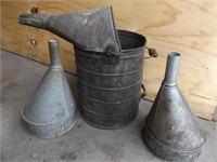 Galvanized Can & Funnels