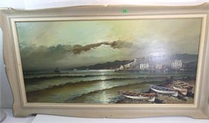 Vintage Original Oil Painting (Large) 56 x 30