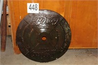 Cast Iron 1920's Coca Cola Sports Pole Plate from