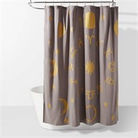 Room Essentials Shower Curtain(Celestial Metallic)