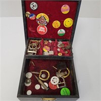 Jewelry box full of trinkets