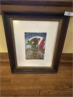 Framed Watercolor by Michael Aakhus