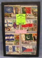 Collection of Topps Flags of the world cards