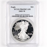 2003-W Proof Silver Eagle PCGS PR69 DCAM