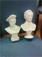 Pair of busts from Italy