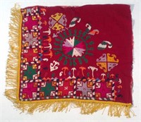 EMBROIDERED SILK SUZANI SCARF